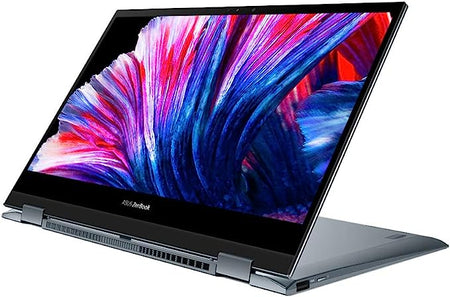 ASUS ZenBook Flip OLED UX363EA 13.3 Intel EVO konvertibel bærbar PC (Intel i7-1165G7, 16 GB RAM, 1 TB SSD, bakgrunnsbelyst tastatur, Windows 11) Inkluderer penn, USB-C til lydkontakt Pine Grey UX363EA-HP768W