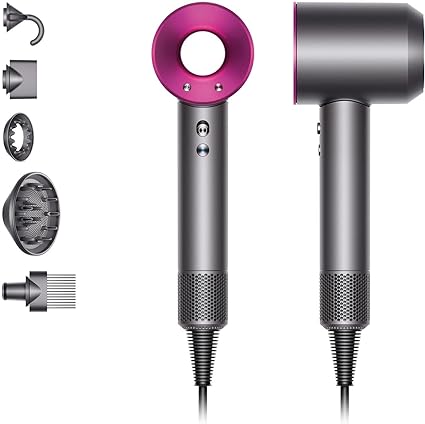 DYSON Supersonic Hairdryer Styling Set - Iron & Fuchsia