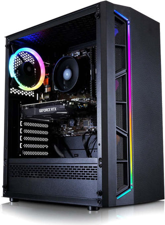 ADMI Gaming PC, Ryzen 5500 - RTX 3060 12GB Grafikkort - 16GB 3200MHz DDR4 - 1TB NVME SSD - 600W Bronze Rated PSU - RGB Gaming Case - WIFI - PC-spill, Spillcomputer - Windows 11