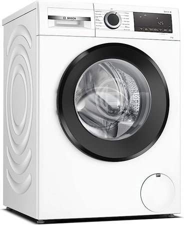 Bosch Home & Kitchen Appliances WGG04409GB Vaskemaskin med 9 kg kapasitet, SpeedPerfect, Hygiene Plus, ActiveWater Plus, EcoSilence Drive, hvit, frittstående [energiklasse A].